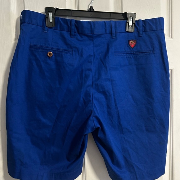 Polo by Ralph Lauren Blue Flat Front Shorts Classic Design - Picture 2 of 4